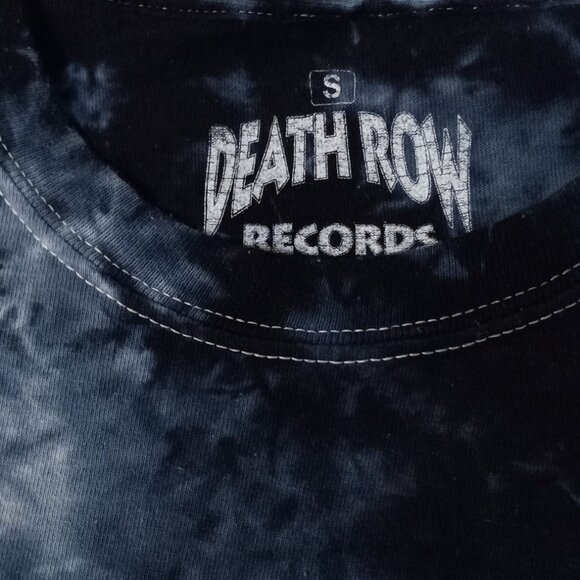 Death Row Records T-Shirt Small (S) Black & Blue Tie Dye Hooded Electric… - Picture 6 of 15